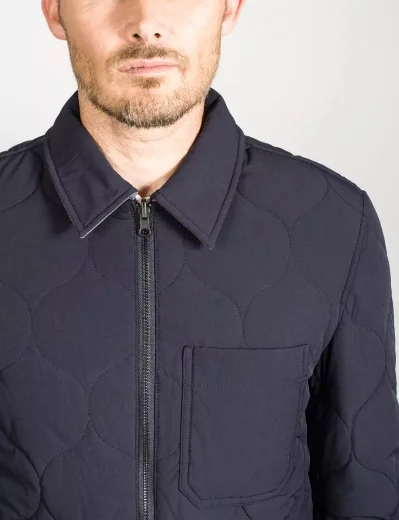 Ted Baker Schuss Reversible Quilted Jacket | Navy