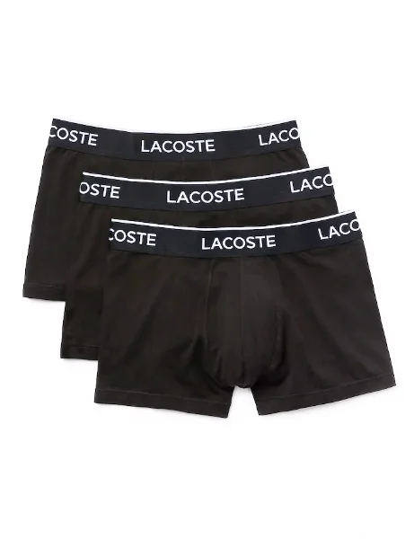 Lacoste Men's 3 Pack Boxer | Black Lacoste Men's 3 Pack Boxer | Black