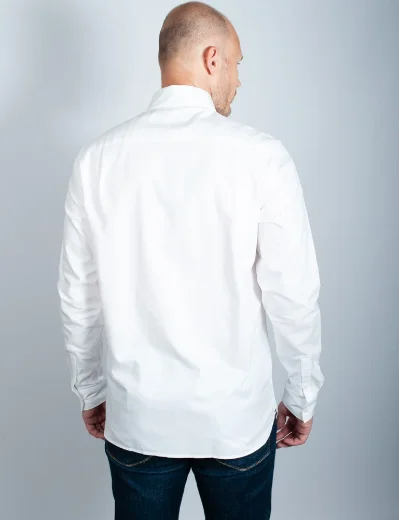 Fred Perry Long Sleeve Oxford Shirt | White