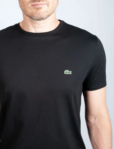 Lacoste Crew neck Pima Cotton Jersey T-Shirt | Black