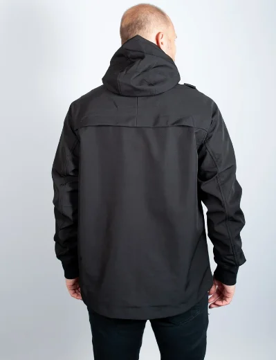 MA Strum Softshell Hooded Jacket | Jet Black