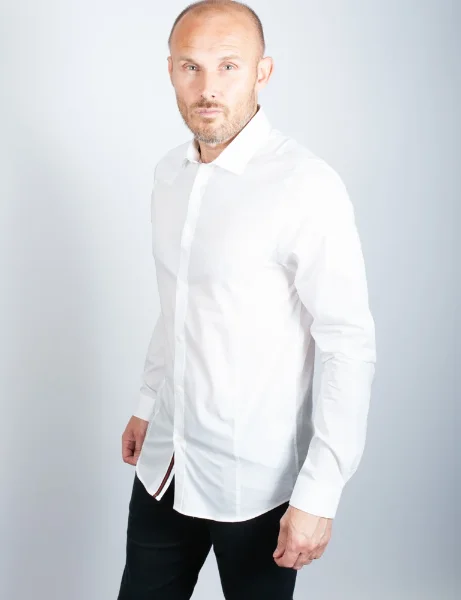 Luke Mainline The Butchers Pencil Shirt | White Luke Mainline The Butchers Pencil Shirt | White