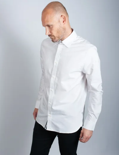 Ted Baker Solurr Long Sleeve Oxford Shirt | White