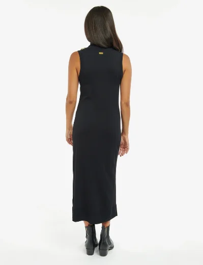 Barbour Intl Womens Rosbern Knit Dress | Black