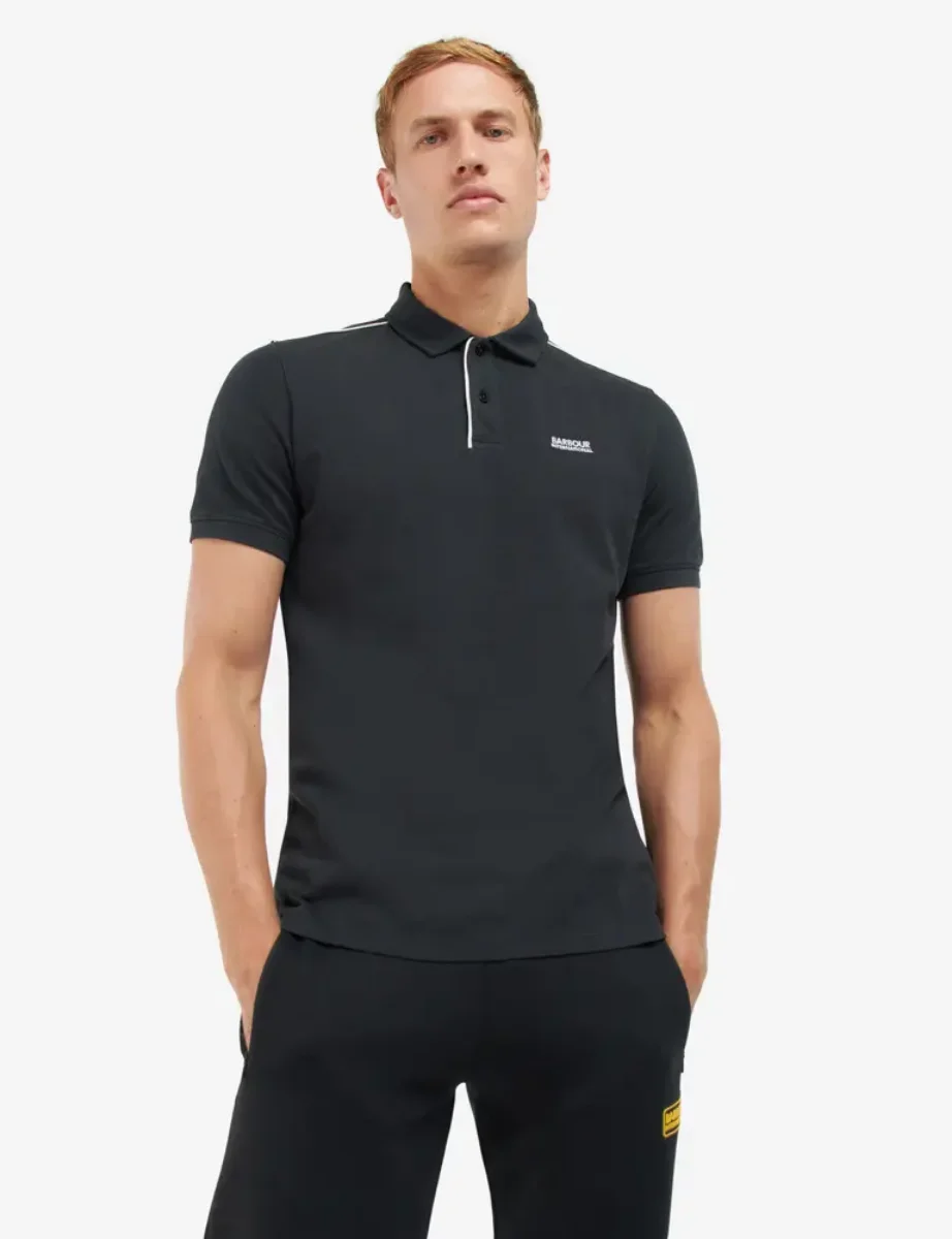 Barbour Intl Edge Polo Shirt | Black