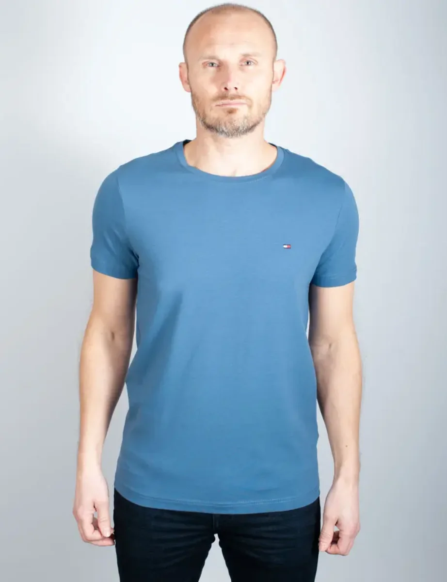 Tommy Hilfiger Stretch Slim Fit T-Shirt | Blue Coast
