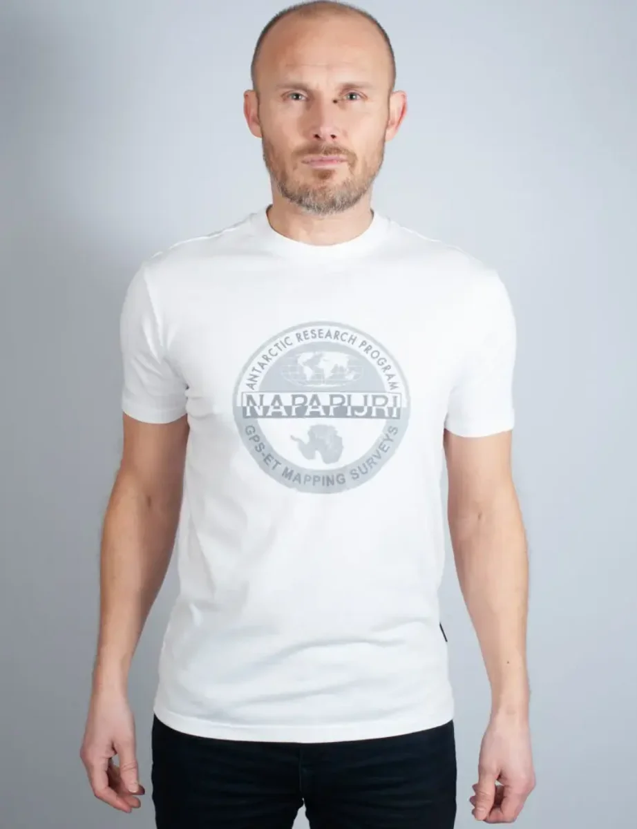Napapijri S-Bollo Logo T-Shirt | White