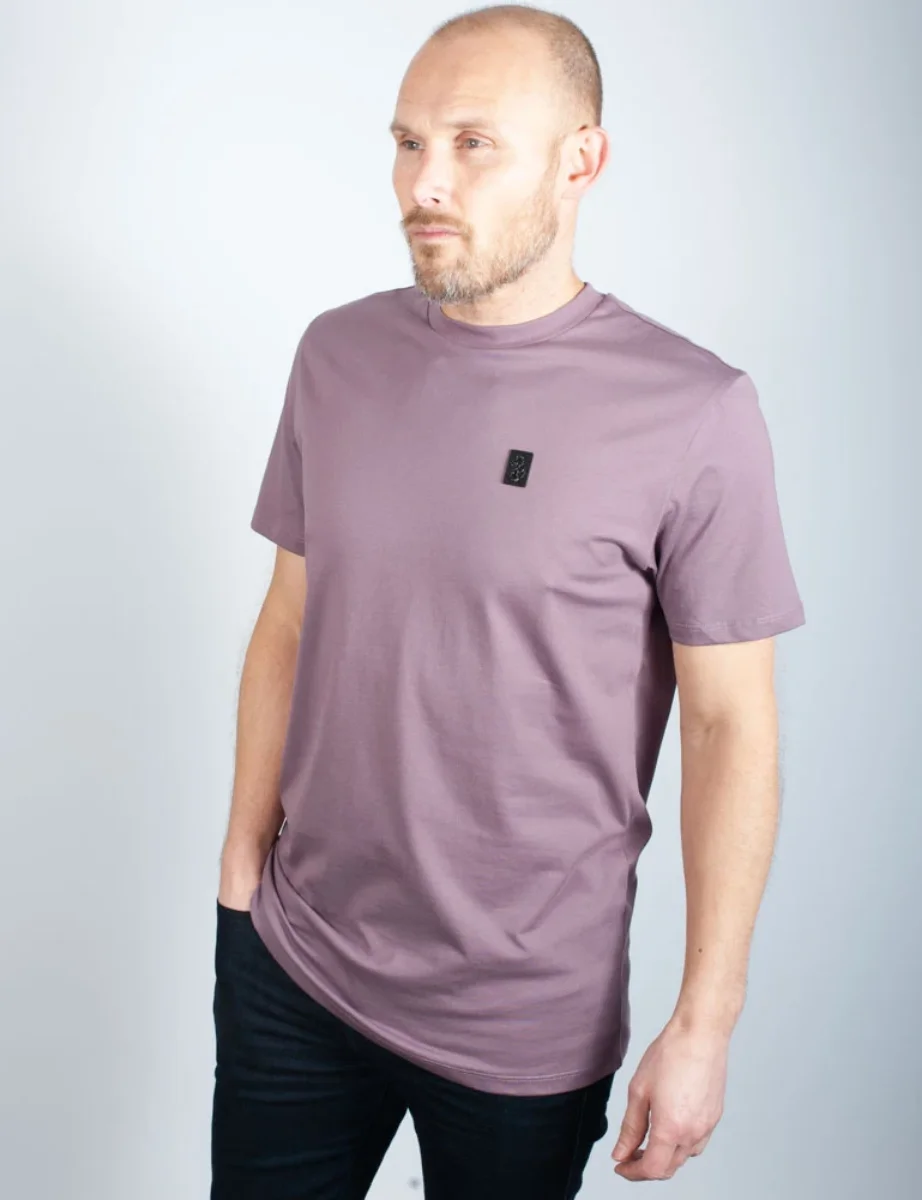 Luke Mainline Pima Crew Neck T-Shirt | Dark Lilac
