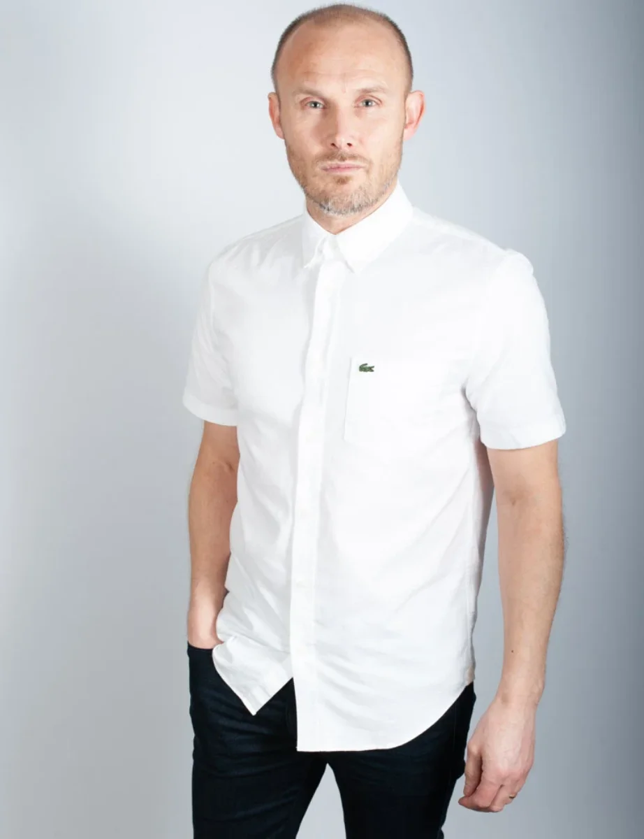 Lacoste Regular Fit Cotton Shirt | White