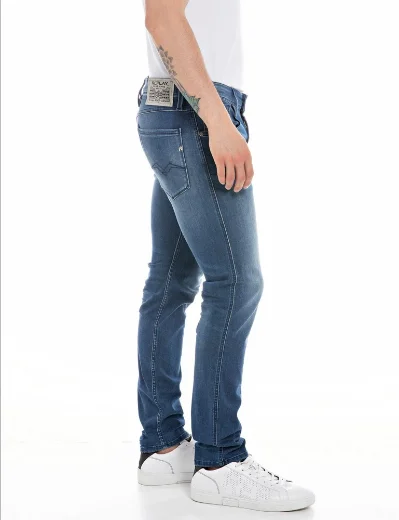 Replay Anbass Slim Fit Jean | Mid Wash 