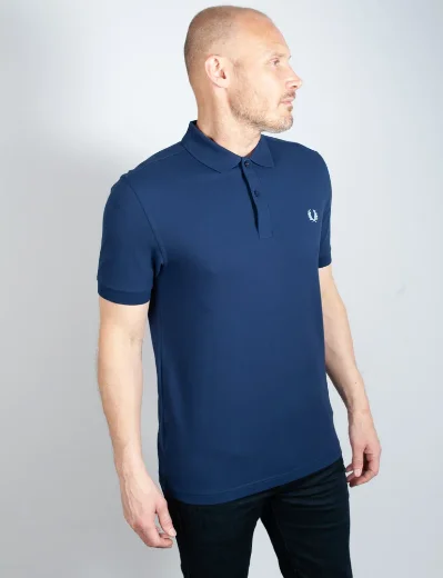 Fred Perry Plain Polo Shirt | French Navy
