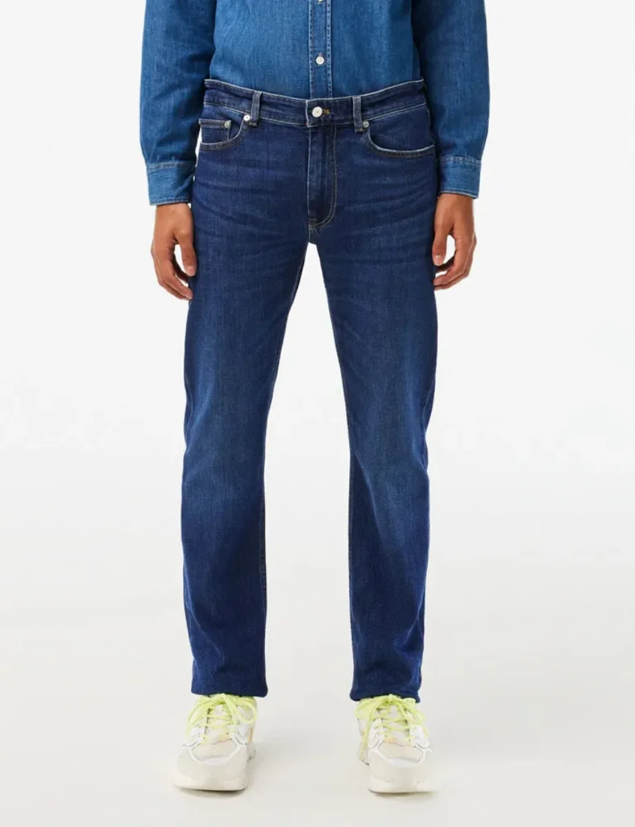 Lacoste Slim Fit Stretch Cotton Denim Jean | Blue