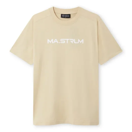 MA Strum Chest Print T-Shirt | Ash