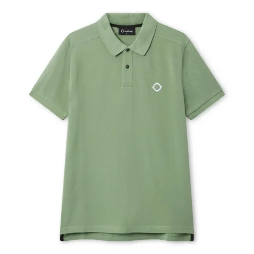 MA Strum Short Sleeve Pique Polo Shirt | Loden Frost