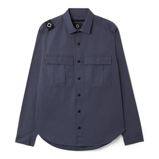 MA Strum Patch Pocket Parade Overshirt | Ink Navy