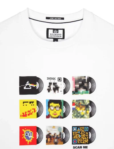 Weekend Offender Sleeves Graphic Print T-Shirt | White