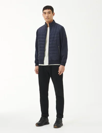 Barbour Intl Counter Quilted Sweater | Navy
