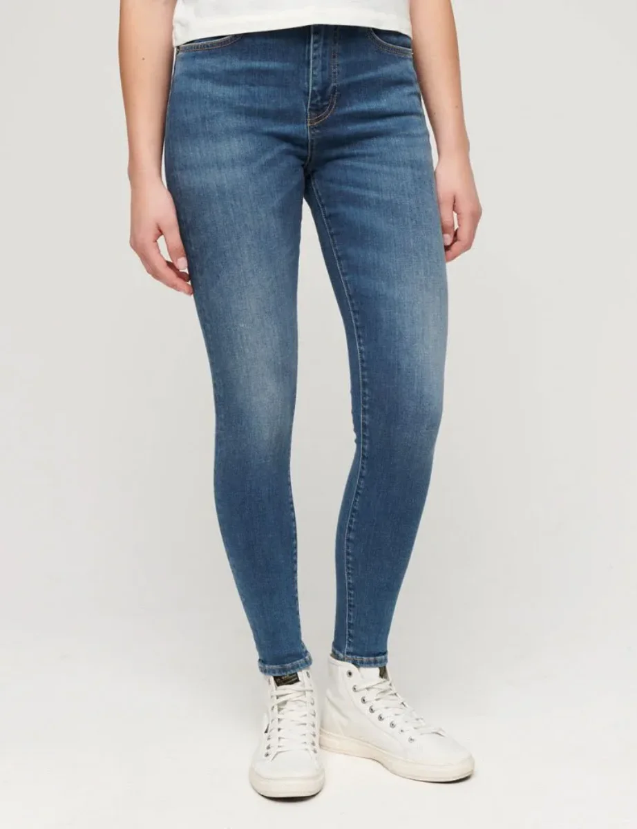 Superdry Womens High Rise Skinny Fit Jean  | Fulton Blue