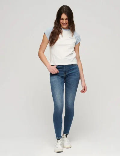 Superdry Womens High Rise Skinny Fit Jean  | Fulton Blue