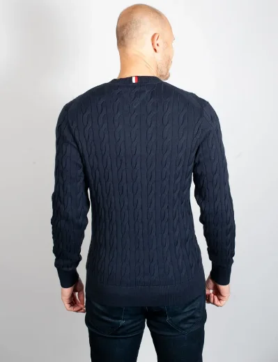 Tommy Hilfiger Classic Cable Knit Jumper | Navy