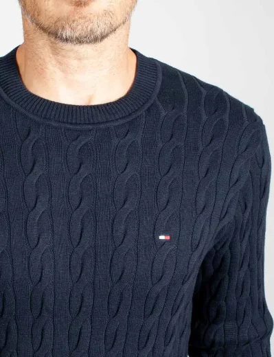 Tommy Hilfiger Classic Cable Knit Jumper | Navy