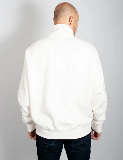 Tommy Hilfiger Monotype Logo Quarter Zip Sweater | Ancient White