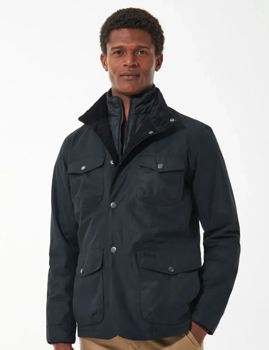 Barbour Ogston Waterproof Jacket | Black