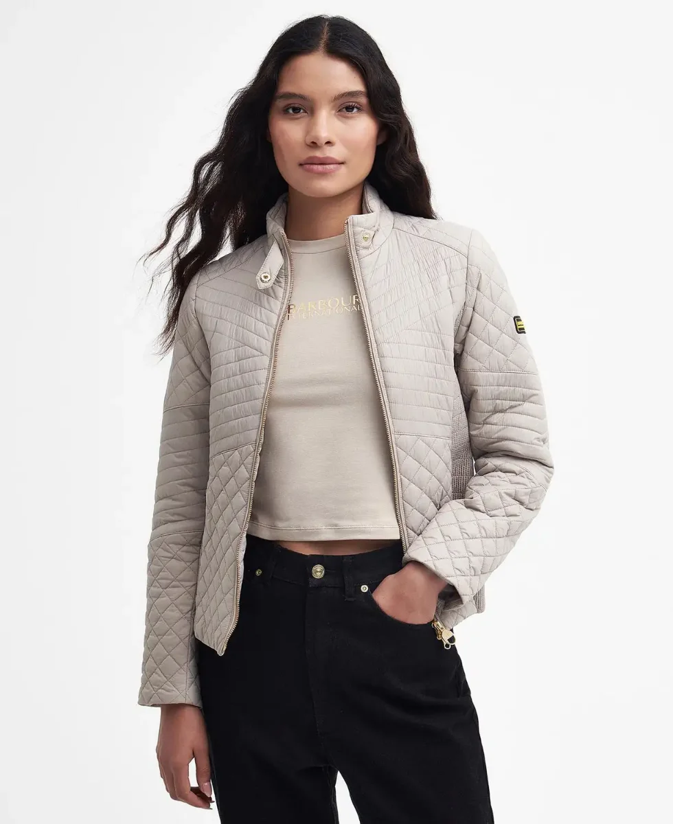 Barbour Intl Women's Formation Quilted Jacket | Oat