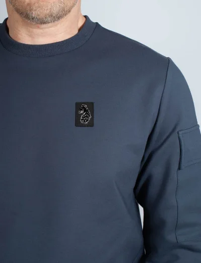 Luke 1977 Hunter Crew Neck Sweater | Porpoise