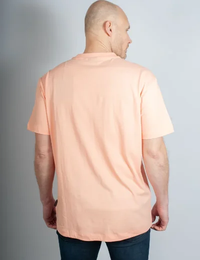 Napapijri Box Logo SS T-shirt | Pink Salmon