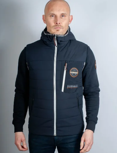 Napapijri Huron Packable Hooded Gilet | Black
