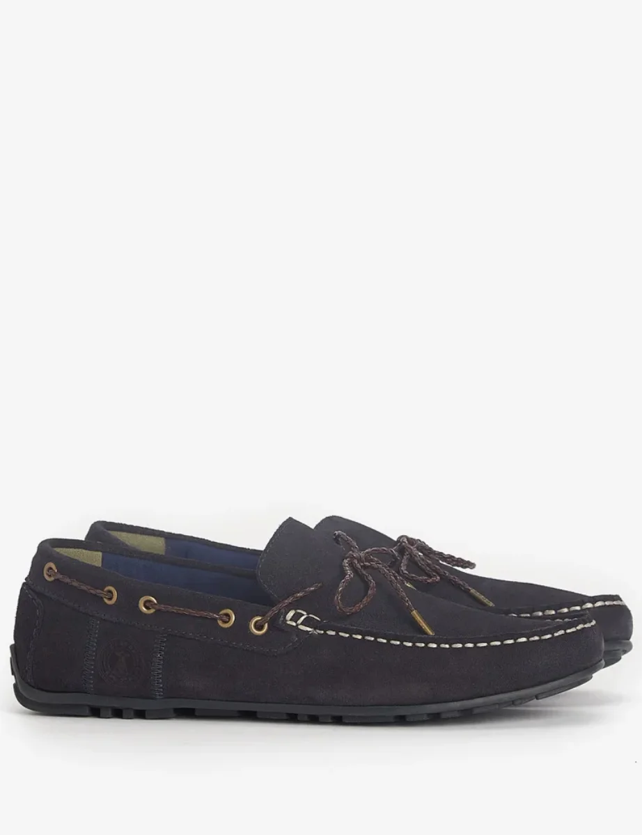 Barbour Jenson Driving Loafer | Navy Suede