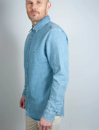 Tommy Hilfiger Denim Shirt | Malibu Blue