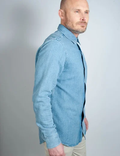 Tommy Hilfiger Denim Shirt | Malibu Blue