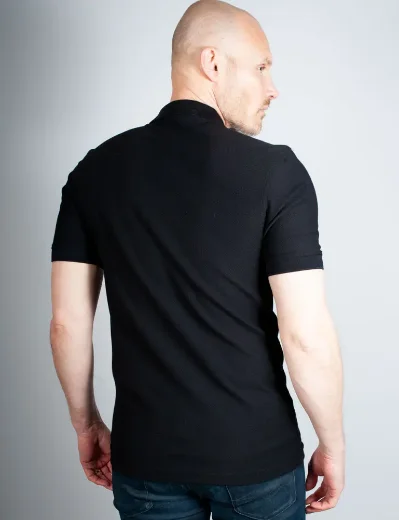 Fred Perry Woven Mesh Relaxed Polo | Black