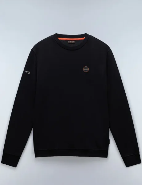Napapijri B-Badge Sweater | Black Napapijri B-Badge Sweater | Black