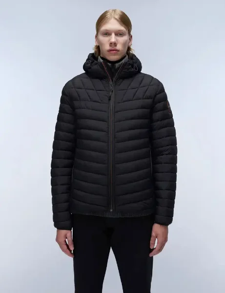 Napapijri Lapaz Hooded Puffer Jacket | Black Napapijri Lapaz Hooded Puffer Jacket | Black
