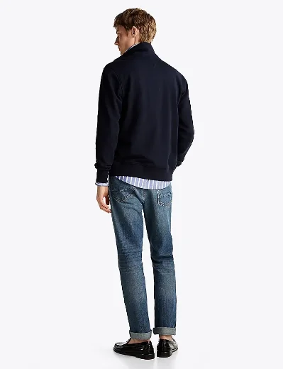 Tommy Hilfiger Essential Terry Zip-Thru Sweatshirt | Navy