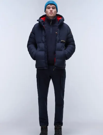 Napapijri Dolent Half Zip Fleece Sweatshirt | Navy
