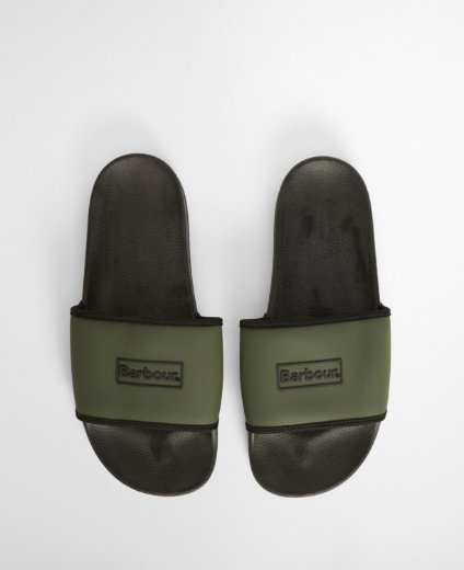 Barbour Cresswell Slider | Uniform Green