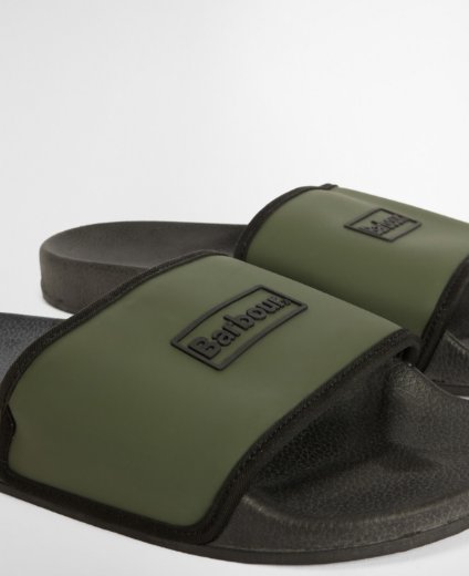 Barbour Cresswell Slider | Uniform Green