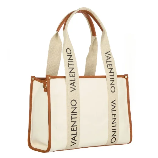 Valentino Candle Large Canvas Tote | NATURAL