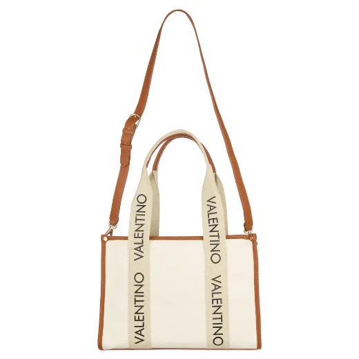 Valentino Candle Large Canvas Tote | NATURAL