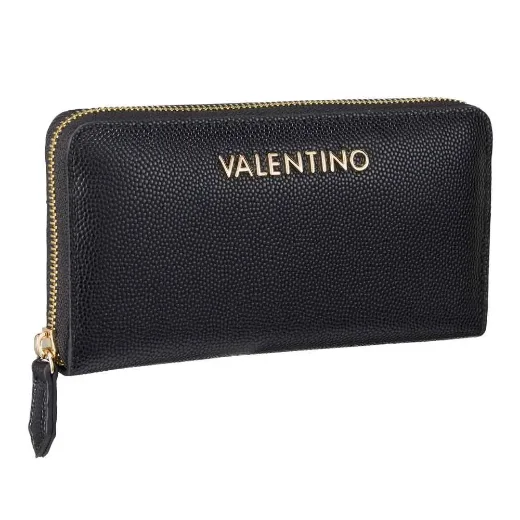 Valentino Divina Zip Around Purse | Black / Gold