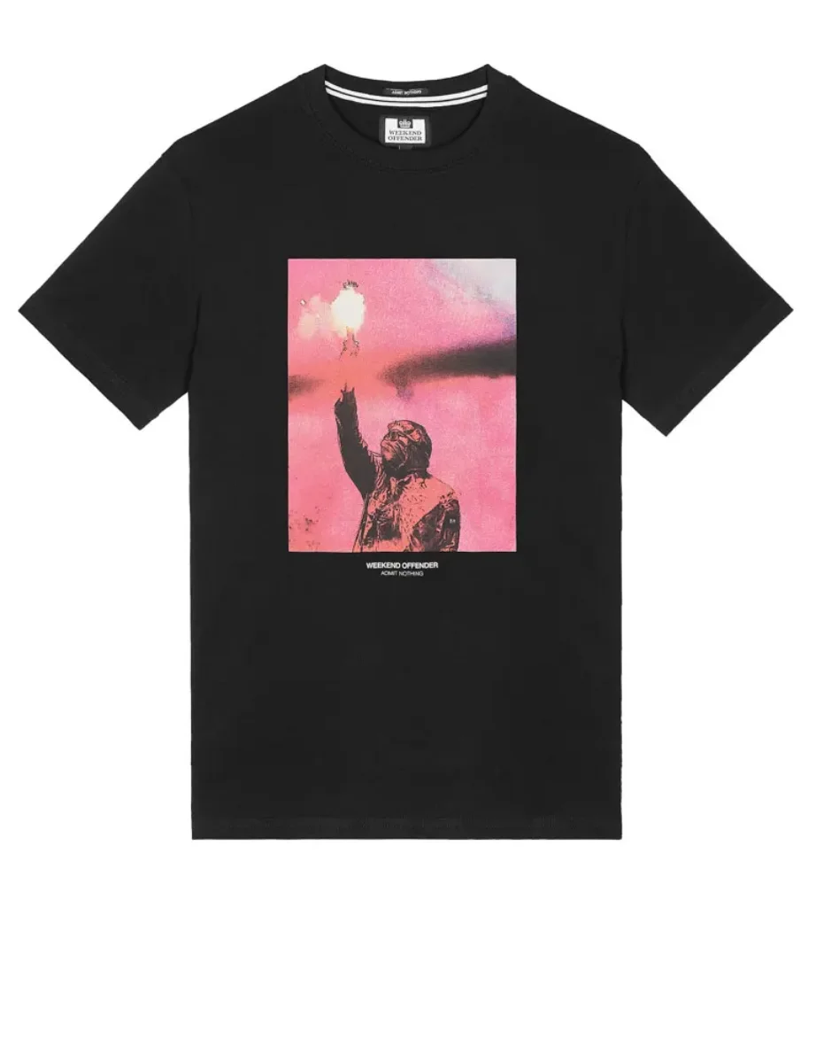 Weekend Offender Bagliore Graphic T-Shirt | Black