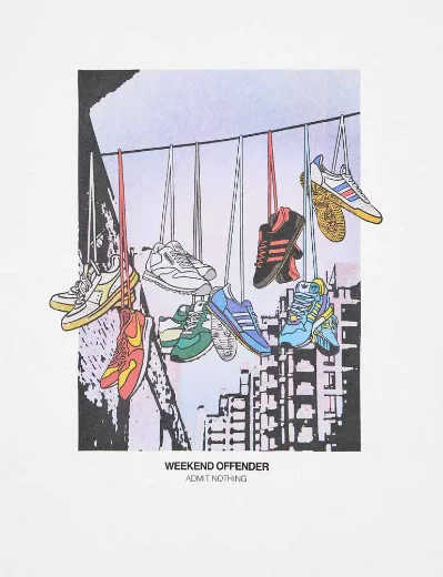 Weekend Offender Turf Wars Graphic T-Shirt | White