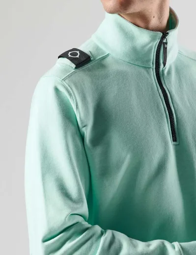 Ma.Strum Edge Quarter Zip Sweater | Iceberg