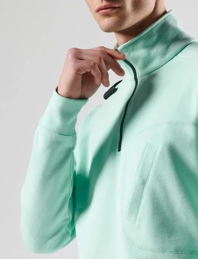 Ma.Strum Edge Quarter Zip Sweater | Iceberg