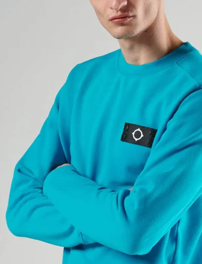 Ma.Strum Neo Crew Neck Sweatshirt | Vallarta Blue