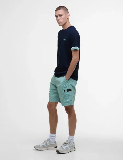 Barbour International Deep Cuff Evan Tipped T-Shirt | Sapphire Navy